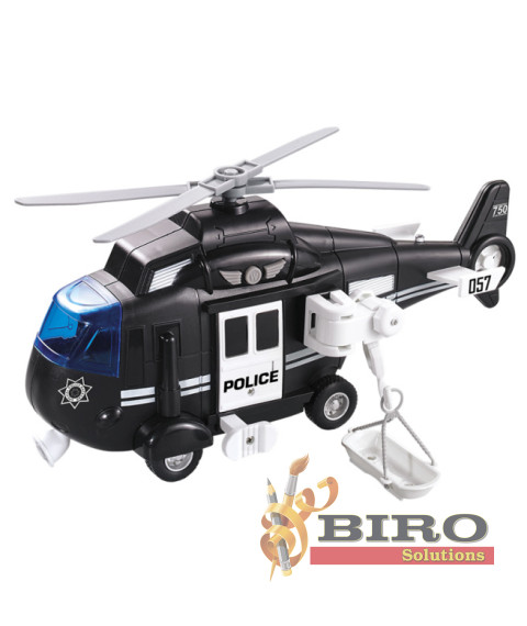 Elicopter cu inerție 1:16 "Police Helicopter" (lumini, sunete)